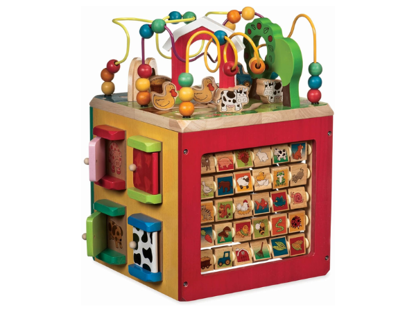 Wooden Activity Cube