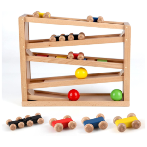 Wooden Car & Ball Ramp