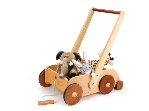 Woodtoe Wooden Baby Push Wagon